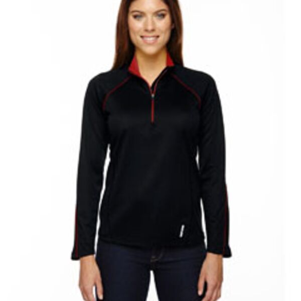 Ladies' Radar Quarter-Zip Performance Long-Sleeve Top Thumbnail