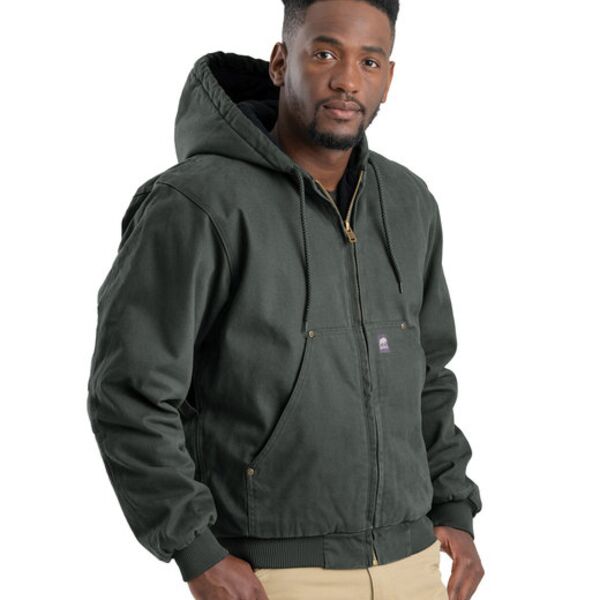 Men's Highland Washed Cotton Duck Hooded Jacket Thumbnail